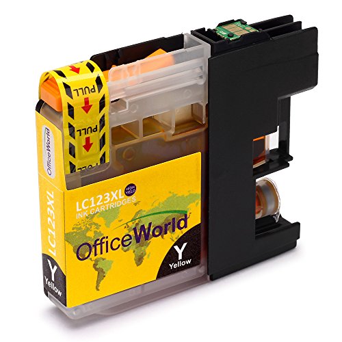 OfficeWorld Kompatible Patronen Ersatz für LC123 Farbtintenpatronen Hohe Kapazität Kompatibel für DCP-J132W DCP-J152W DCP-J552DW MFC-J650DW DCP-J752DW DCP-J4110DW MFC-J870DW MFC-J4410DW MFC-J4510DW MFC-J4610DW MFC-J4710DW MFC-J470DW (2 Cyan, 2 Magenta, 2 Gelb) - 4