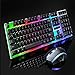 Produktbild Aiya Semi Mechanical Gaming Tastatur Wired USB Light Metal Frame ErgonomicLED Backlit Wired Keyboard und Mouse Combo Set,Black