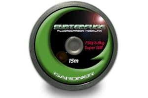 FIRST4FISHING Gardner Tackle Subterfuge Super Stiff Fluorocarbon Hooklink - Carp Fishing Line