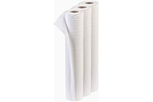 TPZ THE PACKAGING ZONE TPZ 40 Metres White Hygiene Coach Roll for Massage Table and Beauty Environment, Professional Use Paper Roll Individually Wrapped with Tear Off Perforation – 20” / 508mm wide - 40 Metres (3)