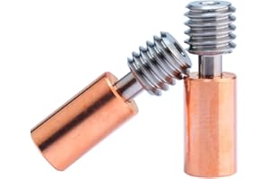 BZ 3D 2Pcs Ender 3 S1 Titanium Alloy Bi-metal Heatbreak,Upgrade Smooth Heat Break,Compatible With Ender 3 S1,S1 Pro,S1 Plus,CR10 Smart Pro,Sermoon V1 3D Printer Hotend.(Type 2)