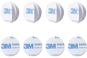 TSUWNO 8X Ersatz Klebepads für Needit Park Lite - Parkuhr Zubehör mit doppelseitigem Spezialkleber für sicheren Halt an der Windschutzscheibe, für das Glas-Kit der elektronischen Parkscheibe.