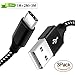 ONSON® USB C Kabel [3 Stück] 1M 2M 3M Nylon Braided USB Typ C Kabel für Samsung Galaxy A3 A5 Google Nexus 5X / Nexus 6P / Pixel XL, OnePlus 2 / 3, Lumia 950 / 950XL, Huawei P10 und anderen USB Typ-C unterstützte Geräte