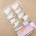 LyDia® Professional 10 Sizes 100pcs Package False/Fake French Nail Tips in most popular colours White/Clear/Natural for Nail Art Acrylic/UV Gel/French Nail/Nail Extension/Nail Decoration + Free 2g Nail Adhesive Glue (100pcs ClearNailTips-2+Glue)
