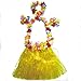 Produktbild Little Sporter Hawaiian Kostüme Hawaii Tropical Hula Grass Dance Rock Grass Tanzen Rock und BH Set für Kinder Gelb 6 Teilig