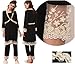 MA8174 Lace Maternity and Nursing Nightie (UK 8-10, black)