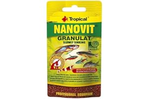 Tropical Pokarm dla narybku i małych ryb akwariowych w formie tonących granulek NANOVIT GRANULAT 10g