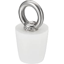 Produktbild von 2x Silikon-Konusstopfen 19–26 Mm – Für Labor, Abflüsse & Rohre, Chemikalienbeständig, Mit Ring Zum Einfachen Ziehen