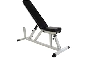 ScSPORTS® Banc de Musculation Réglable - Siège et Dossier Flexibles, Multifonctionnel, Acier, Charge Max 200 kg - Banc de Fitness, Exercice à Domicile