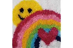 CRAFTSFABRICS Stickerei, Basteln, Sonnenknüpf-Set für Erwachsene und Kinder, Anfänger, handgefertigte Nadel, Häkelgarn, Knüpf-Set, Kissen, Weihnachtsdekoration, Heimdekoration