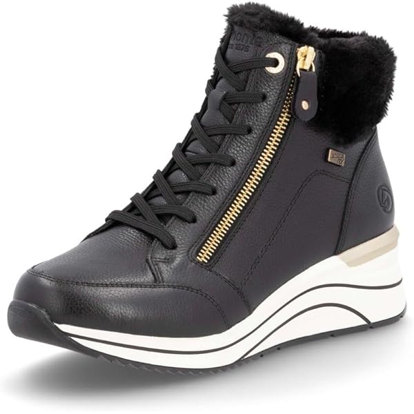 Remonte Dames Low-Top Sneaker D0T01, vrouwen lage schoenen, losse inlegzool, Blauw Combi 12, 39 EU Weit