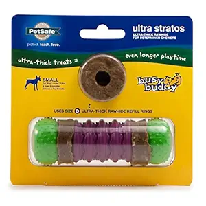 PetSafe Busy Buddy Ultra Stratos Treat Ring Dog Toy ?�� Ultra Thick Treat Rings ?�� Small