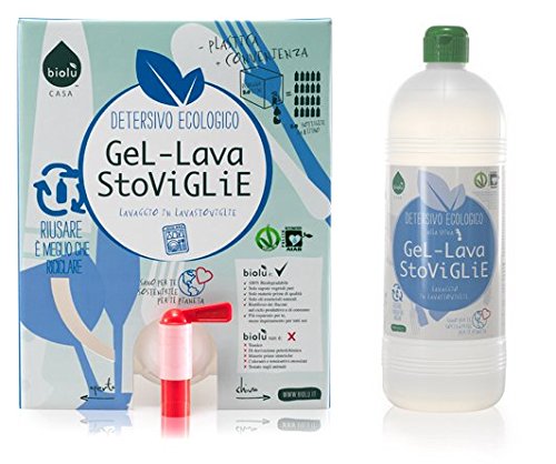 biolù Detergente gel lavavajillas Eco Bio 1 lt con bote