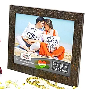 Ajanta Royal Classic 8X10 Solo Photo Frame Insert (Metallic Brown) : A-09Ct