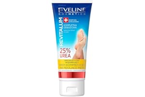 Eveline Cosmetics Revitalum Crema Riparatrice Tallone 8-in-1 con 25% Urea - Trattamento Intensivo per Talloni Screpolati, Piedi Morbidi e Lisci