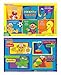 Sesame Street Table Topper Disposable Stick-on Placemats with Reusable Pop-up Travel Case, 50-Count