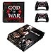 Produktbild THTB Playstation 4 Pro + 2 Controller Aufkleber Schutzfolien Set - God of War (3) /PS4 P
