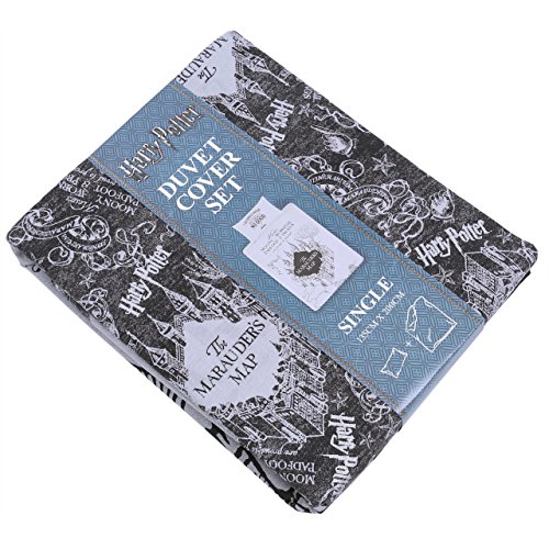 Harry-Potter-2-tlg-Wende-Bettwsche-Set-fr-Einzelbett-135x200-cm-Single-Top-Design