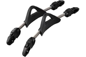 Sandyseptember Lot de 2 sangles à ressort en acier inoxydable antidérapantes pour palmes Cressi Mares (S, noir)