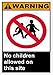 Produktbild Eugene49Mor Warnschild aus Aluminium mit Aufschrift No Children Allowed On This Site, 25,4 x 35,6 cm, UV-geschützt und wetterfest
