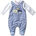 Schnizler Unisex Baby Footies -  Blue - 0-3 Months