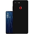 HELLO ZONE Exclusive Matte Finish Soft Back Case Rubber Cover for Oppo A5s - Black