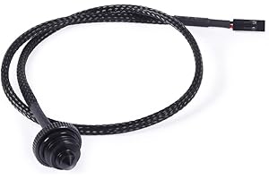 Alphacool 17596 Icicle Temperature Sensor Flat G1/4 - Black Water Cooling