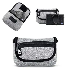 JJC Compact Camera Case Travel Case Pouch for Sony DSC-W800 DSC-W830 WX350 HX80 HX90V HX99 RX100 II III RX100VA RX100VI Olympus Tough TG-5 TG-4 Fujifilm XP120 XP130 XP80 XP90 Ricoh GR II and More