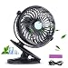 Produktbild Ram® 360 Grad drehbarer Clip On & Stand Schreibtisch tragbarer Ventilator PC Laptop Netbook Computer Ventilator leiser 360 Grad Verstellbarer leiser Kühler für Kinderwagen Home Office