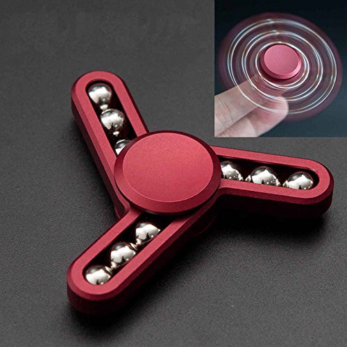 Fidget Spinner Metal Beads Spinner Fidget Toys 3D Hand Fidget Spinner Prime Brass Spinner EDC Hand Spinner Stress Relief Toy (Red) Fidget Spinner Metal Beads Spinner Fidget Toys 3D Hand Fidget Spinner Prime Brass Spinner EDC Hand Spinner Stress Relief Toy (Red)