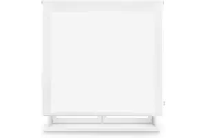 Blindecor Ara | Estor enrollable translúcido liso - Blanco Roto, 160 x 175 cm (ancho por alto) | Tamaño de la Tela 157 x 170 cm | Estores para ventanas
