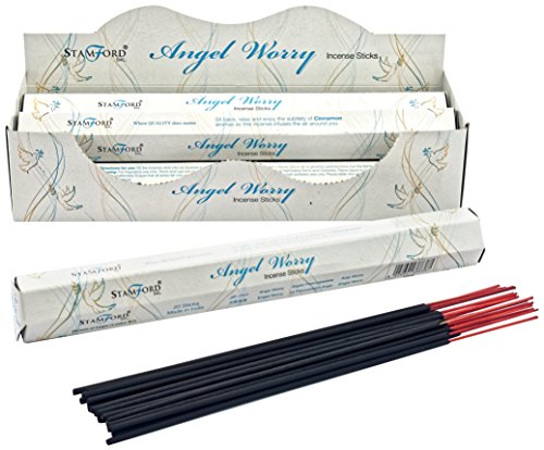 STAMFORD INC. Angel Worry Incense-6 Packs x 20 Sticks, Bamboo, 24x6x8 cm