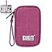 Price comparison product image Memory stick Case, Carrying Bag for USB Flash Drives SD Cards USB Cables Earphone Bank card, Rose