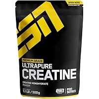 ESN Ultrapure Creatine Monohydrate – 500 g – 166 Portionen – reicht für 5,5 Monate – reinstes Kreatin Pulver – koscher…