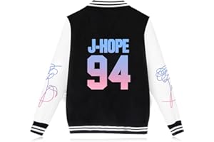 Aopostall Kpop Love Yourself Baseball Jacket Uniform Jungkook JHope V Suga Jin Jimin Rap Monster Unisex Sweatshirt Sweater Coat