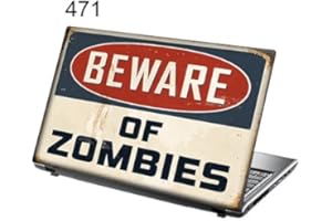 15.6 INCH TAYLORHE SKINS TaylorHe 15,6" Autocollants en vinyle coloré avec motif pour ordinateur portable (38cm x 25,5cm) Laptop Skin signe zombies