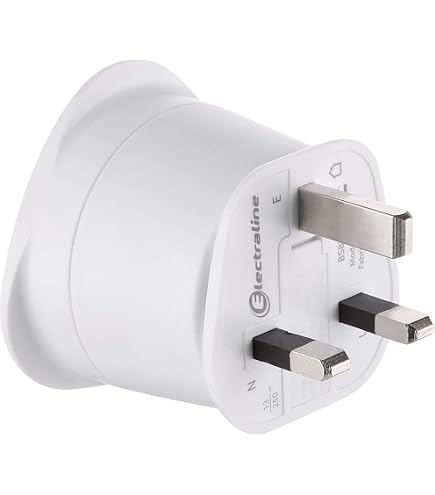 Adaptateur Voyage Brennenstuhl EU Vers UK - Prise Anglaise 13A Sécurisée