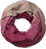 celtic knot loop scarf crochet pattern Farbverlauf Optik styleBREAKER edler glitzer Loop Schlauchschal mit Farbverlauf, Glitzerschal, Pailletten, Schal, Tuch, Damen 01017033, Farbe:Bordeaux-Rot-Taupe