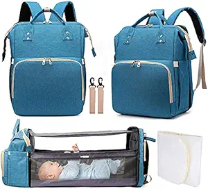 Glaceon Baby Travel Diaper Bag Backpack,Portable Foldable Mommy Bag for Baby Girls Boys Maternity Mom,Newborn Registry Baby Shower Gifts Essentials Items Accessories Stuff || Multi ||