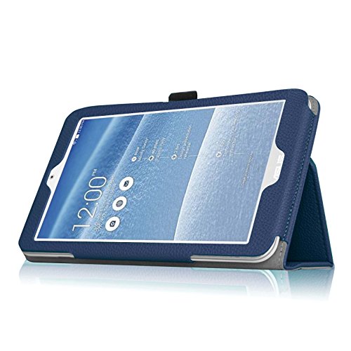 Fintie Asus ME181CX Folio Hülle Case – Slim Fit Schutzhülle Cover Tasche Etui für Asus ME181CX ProSieben Entertainment Pad 20,3 cm(8 Zoll) Tablet-PC (Asus MeMO Pad 8 ME181C), Marineblau - 8