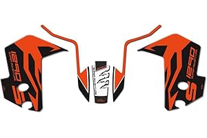 ‎RESIN BIKE Resin Bike Aufkleber für Motorrad Kompatibel mit KTM 1290 Super Adventure S 2017 2020 Schwarz. Seitliche Schutzabdeckungen und Kotflügel vor Stöße. 3D-Harzklebstoff - Stickers - Made in Italy
