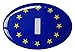 Price comparison product image Italy Car Sticker Decal Badge Oval Italian EU Euro Stars Resin Gel 3D Domed