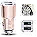 Price comparison product image 2Ticks Rose Gold Twin USB 2-Ports SUV Car Charger Adapter & Break Glass Safety Full Aluminium Hammer LG K10 (2017)