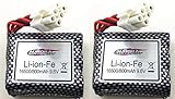 Set de dos baterías Li-ion-fe para coches Monster y Truggy XINLEHONG 9116 9115 y GPTOYS S912 S911