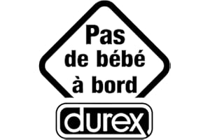 STICK CRÉA Sticker autocollant Fun Pas de bébé à bord Dure (Or)