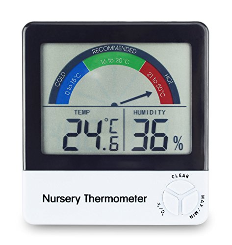 Nursery Room Thermometer for monitoring child or baby room temperature