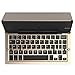 Produktbild KISSION Faltbare Drahtlose Tastatur Bluetooth 3,0 mit Kickstand Halter für iPhone, iPad, Android Smartphone und Windows Tablet (Gold)