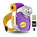 Price comparison product image AMKOV Kids Camera, Mini 1.5" Video Camera Action Camera with 16g TF Card and Batteries - Purple