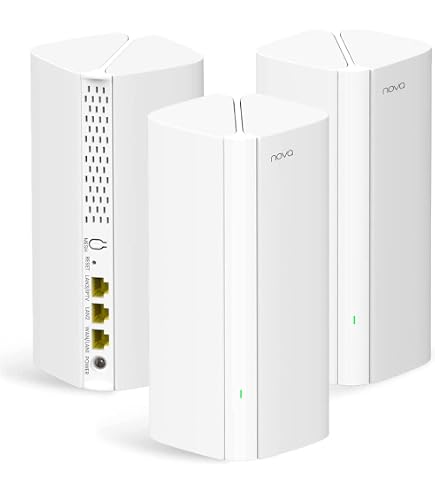 Linksys Velop Mesh WiFi System – 3er Pack, AC2200, Tri-Band | Bis Zu 6000 M² Abdeckung, Für 60+ Geräte | Einfach Per App Einrichten