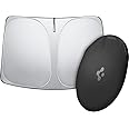Spigen Tesla Model Y 2025 Juniper and Model 3 Highland 2024 2025 CryoShade Front Windscreen Sunshade, Dual Layered Protection From UV and Heat (Reinforced Velcro Strap), Designed for Tesla Accessories